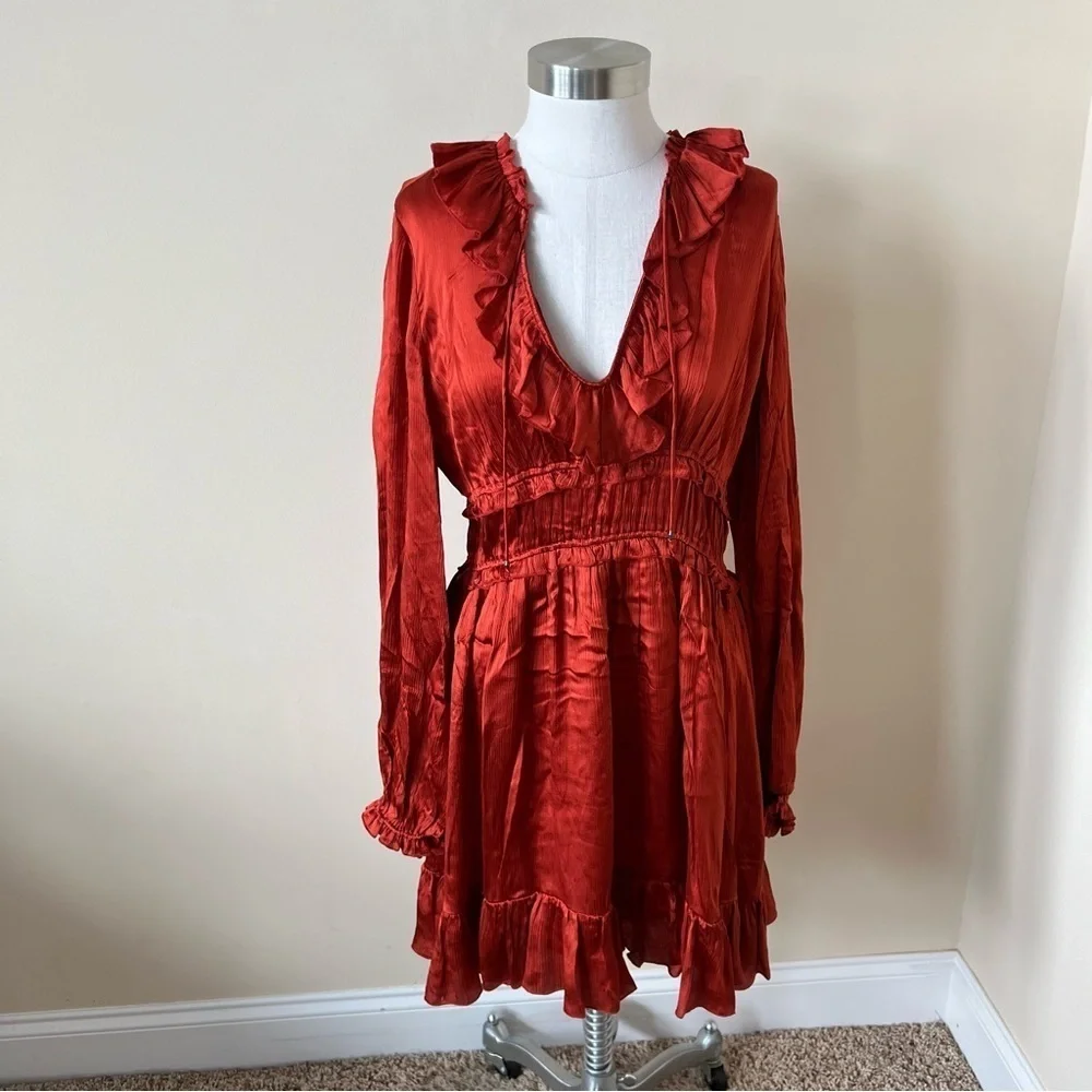 Ulla Johnson Callista silk ruffle dress 17493